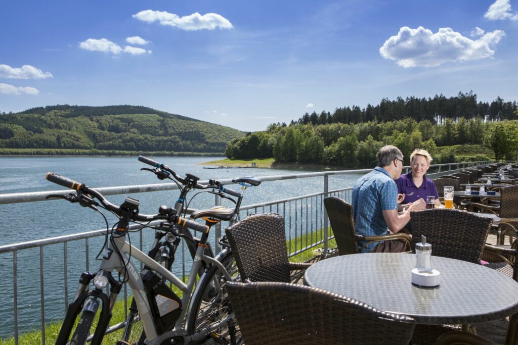 Gastronomie für Pausen direkt am See