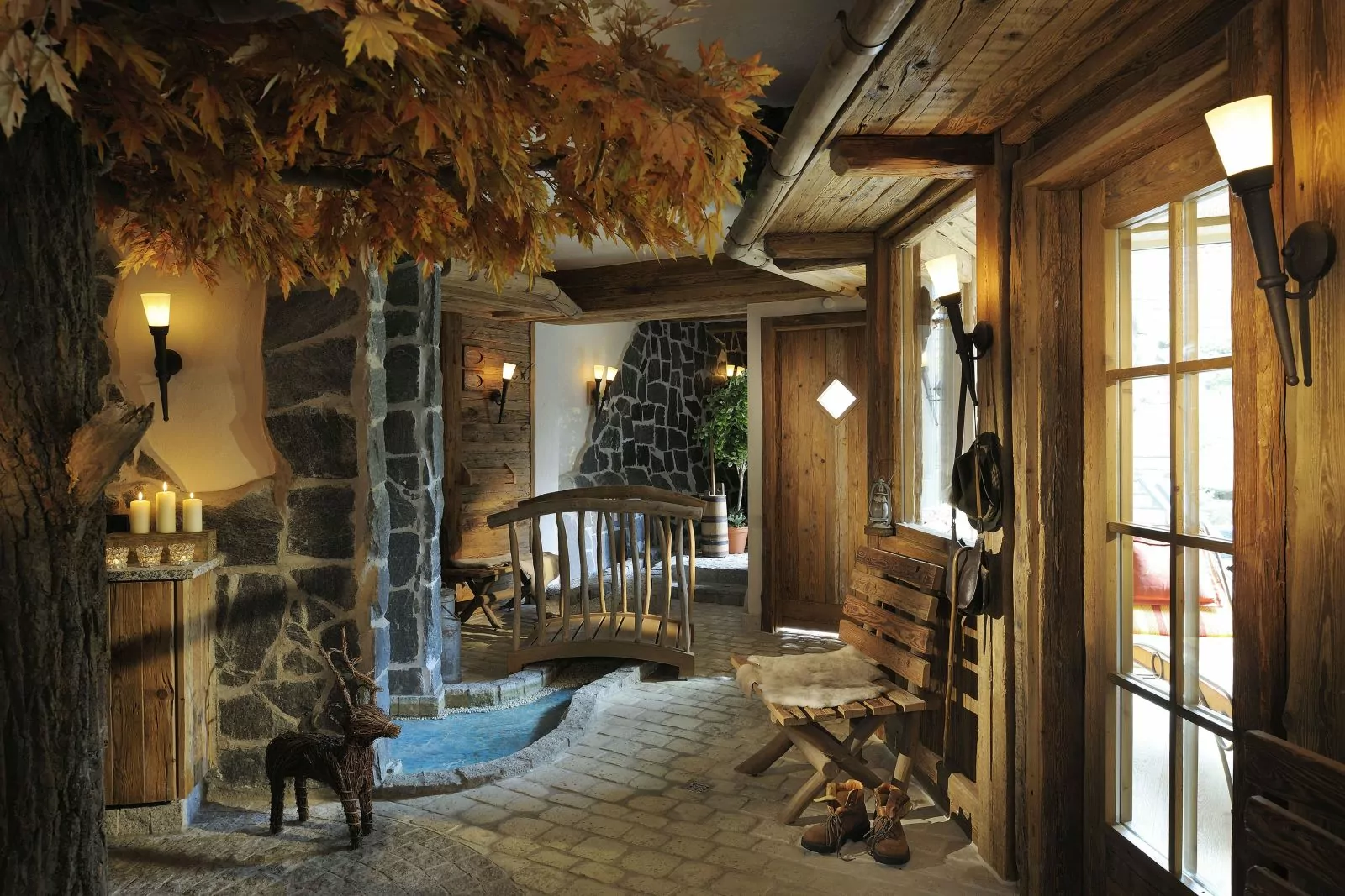 Blick in den Saunabereich des Hotels
