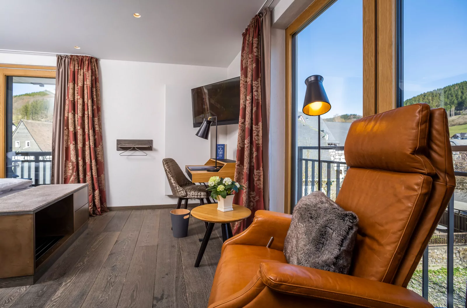 Ledersessel im Zimmer
