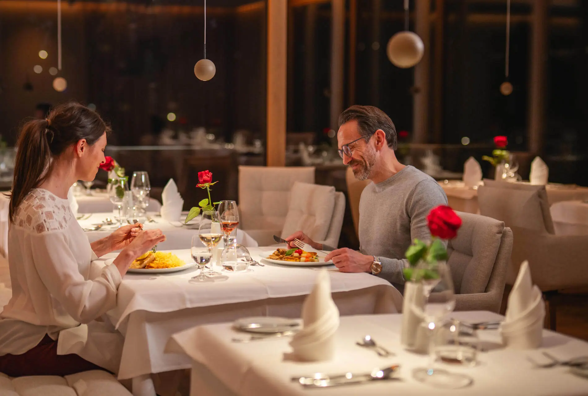 Abendmenü im Hotel Diedrich